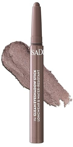 IsaDora The Gleam Eyeshadow Stick – slät brun ögonskuggspenna för felfri ögonmakeup, långvarig, fläcksäker, vattentät – vegansk smink, djurförsöksfri, parfymfri (52 mauvebrun)