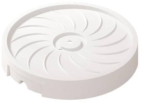 MeevrgR Blumentopf-Untersetzer, mobiler Blumentopf-Roller mit Blumentopf-Untersetzern, geeignet für Innen- und Außenbereich, Außendurchmesser 25 cm, Innendurchmesser 22 cm, Weiß