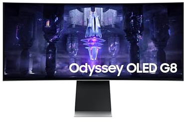 SAMSUNG Odyssey QD-OLED G80SD S32DG800SU, Gaming-Monitor 80 cm (32 Zoll), silber, UltraHD/4K, HDR, Fernbedienung, 240Hz Panel (LS32DG802SUXDU)