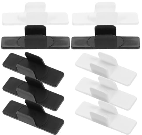 SEWACC 10pcs Adhesive Whiteboard Pen Clips Pencil Holders Sponge Base, Portable Self-adhesive Pen Clamps for Office and School Desk Organization