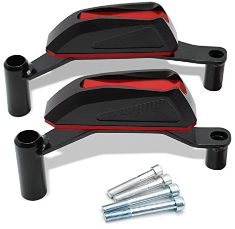 Motorräder Sturzschutz Sturzpads Crashpads Frame Sliders für Z900 2016 2017 2018 2019 2020 2021 2022 (Rot)