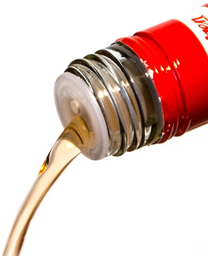 Cap-On Verschließbarer Flaschen-Ausgießer (50 Stück) für Spirituosen, Schnaps UVM. - durch Wiederverschließbarkeit vorbeugend gegen Alkohol-Verdunstung, Fruchtfliegen, Staub etc.