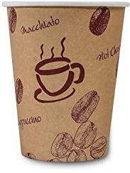 Kaffeebecher Premium 200 ml, Coffee to go, Pappe beschichtet (Kaffeebecher, 500 Stück)