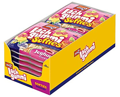 nimm2 Lachgummi Softies Joghurt (15 x 225g) / Fruchtgummi mit Fruchtsaft und Vitaminen