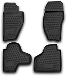 Element 3D Gummimatten Set für Jeep Cherokee IV (KK) | 2007-2012 | 100% passgenaue Auto Fußmatten, robuste Universal Fußmatte Auto, Gummimatten Auto, Auto Fussmatten Gummi, Auto Gummimatten