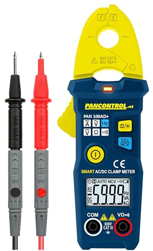 Pancontrol PAN 100AD+ Stromzangen 100A AC/DC mit autom. Funktionswahl, Phasenprüfer und kontaktlosem Spannungsprüfer