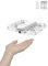 HOVERAir X1 Drohne mit Kamera, Selbstfliegend Kamera Drone mit Folge-Mir Modus, Mini Drohne im Taschenformat, HDR-Videoaufnahme, intelligente Flugrouten, Freihandsteuerung, Weiß (Combo)