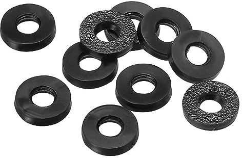 PATIKIL M3 Gummi Flache Unterlegscheiben 40 Packung 3mm ID 7mm AD 1,2mm Dick Dichtring Dichtungsringe Beilagscheiben für Wasserhahn Rohre Wasser Schlauch Befestiger Bolzen Schwarz