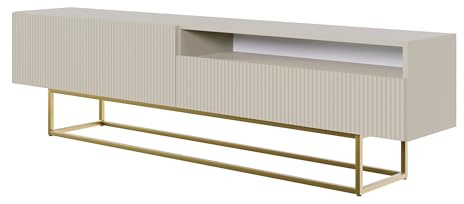 Selsey TV-element, tekniskt trä, gråbeige, 175 cm