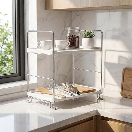 Ncheli Organizer Salvaspazio Multifunzione | Ripiano cucina, Portaspezie, Sottolavello, Bagno, Per cosmetici e detergenti