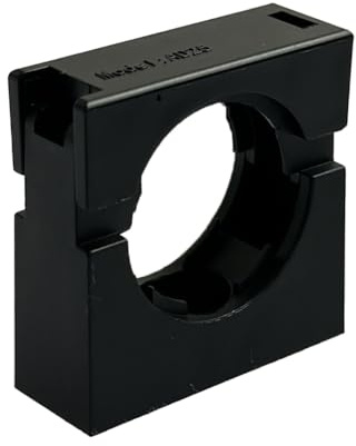 Rohrhalterung/Befestigungsstelle/Rohrschellen, schwarz, AD 21,2 mm (M21), 10 Stück