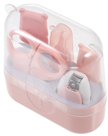 TOYANDONA 2 Sätze Nagelscheren-set Werkzeuge Für Die Babypflege Baby Elektrische Nagelfeile Baby-fingernagelknipser Maniküre Nail-art-kit Pediküre Rosa Kleinkind Rostfreier Stahl