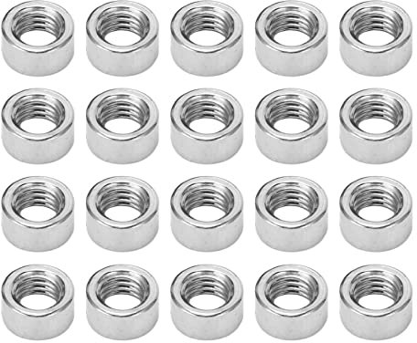 20 Stück Runde Verbindungsmutter, M8 Runde Verbindungsmuttern, Edelstahl-Überwurfmutter Für Halterung, Für Heimwerker, Mechanische Wartung