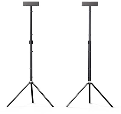 ULTIMEA Speaker Stands Pair, Adjustable Height Speaker Stands for Nova S80, Extends 24.4 to 36.6 for Optimal Ear Level, Speaker Stands for Surround Sound, Floor Standing Speaker Holder, Steady S80