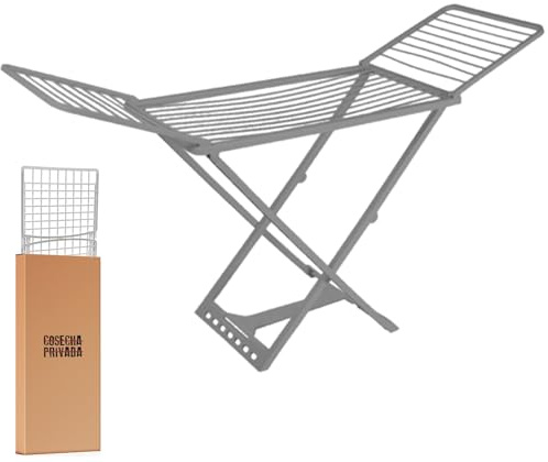 Cosecha Privada Tendedero 20m Plástico Duro - Envío 24 h -Antioxidación y Evitar Manchas en Ropa - Tendedero Atlanticde Resina Resitente a Intemperie - Interior y Exterior - Antiroturas. Plegable.