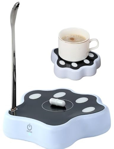 Coffee Mug Blender Base - Electric Rechargeable Mixing Cup Base - Versatile Kitchen Gadgets with Coffee Spoon for Milk Cups, Coffee Mugs, Glass Cups