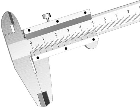 Vernier Caliper, 0-150mm High Precision Stainless Steel Calipers Measuring Tool Accuracy 0.02mm for DIY Household and Industry Measurement