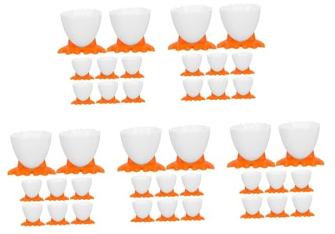 Alipis Hueveras De Cartón para Huevos Cocidos De Soporte Divertido para Decoración De Pascua Diseño Y Adorable 8 Piezas X 5