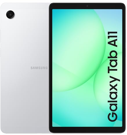 Samsung Galaxy Tab A11, Android Tablet, Sleek Design, 8.7'' Clear Display, 90Hz Smooth Motion, 128GB Storage, 8GB Memory, Dolby Dual Speakers, Silver, 3 Year Extended Warranty (UK Version)