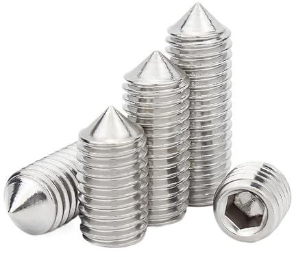 Innensechskantschrauben aus Edelstahl 304 – Kegelspitzen-Gewindestifte DIN914/GB78 (M3-M12)(30mm,M12-2pcs)