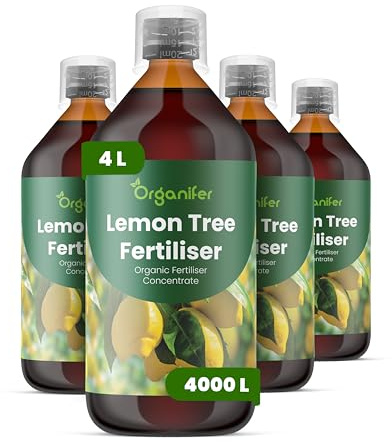 Engrais liquide organique 4x1L pour Citronnier – croissance saine et vitalité – Organifer
