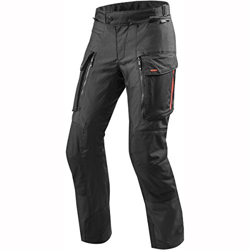 REV'IT! Pantalones de Motocicleta Sand 3 Textilhose Schwarz 3XL, Caballeros, Enduro/Reiseenduro, Todo el año, Negro Mate