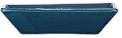 WENKO Porte Savon Cordoba Bleu foncé - Coupe à Savon, Céramique, 10.5 x 2.5 x 10.5 cm, Bleu foncé
