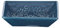 WENKO Porte Savon Cordoba Bleu foncé - Coupe à Savon, Céramique, 10.5 x 2.5 x 10.5 cm, Bleu foncé