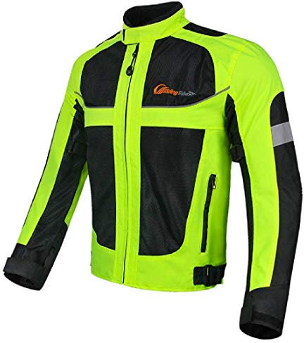 MH96_ITALY reflektierende sommer Motorradjacke mit abnehmbarem schutz, wasserdicht,atmungsaktiv, hohe Sichtbarkeit bei Nacht 3XL