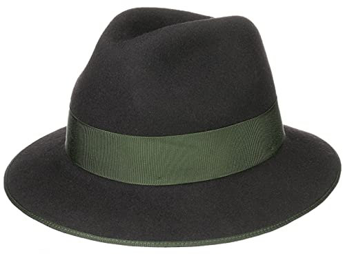 Lodenhut Manufaktur Zillertaler Trachtenhut Wollhut Wollfilzhut Oktoberfesthut Wanderhut Herren - Made in The EU mit Ripsband, Einfass Frühling-Sommer Herbst-Winter Frühjahr Sommer Herbst Winter - 60