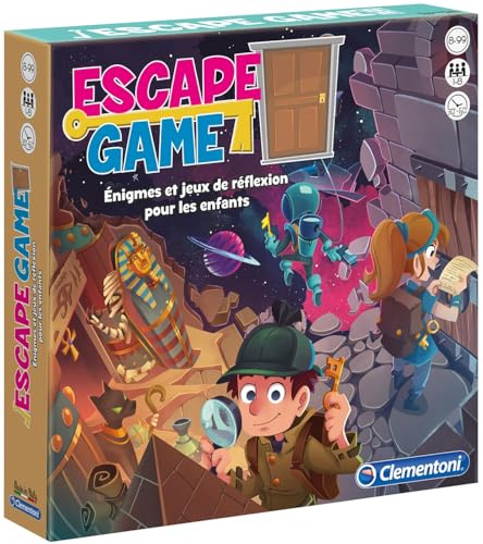 Clementoni- Escape Game, 52430, Mehrfarbig | Französisch