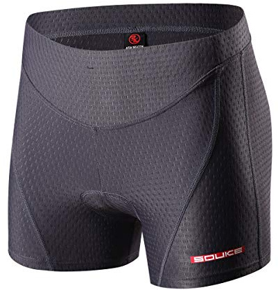 Souke Sports Pantalon Corto Ciclismo Mujer 4D Acolchado, Pantalones Corto Bicicleta Mujer, Pantalones Cortos De Ciclism Transpirables Antideslizante | Calzoncillos de ciclismo acolchados para bicicleta, transpirables, elásticos, para bicicleta de carretera y MTB