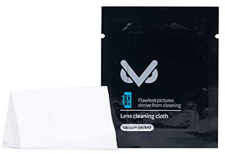 VSGO 20 st mikrofiberkamera rengöringsdukar, hållbara dubbelsidiga linsdukar, vakuumförpackade, kompatibla med kameralinser, glasögon, telefoner, iPads och LCD-skärmar
