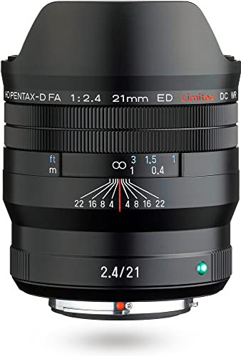 HD PENTAX-D FA 21mmF2.4ED Limited DC WR Black ultra-wide-angle prime lens [For use with full frame DSLR ] [Machined aluminium lens barrel]