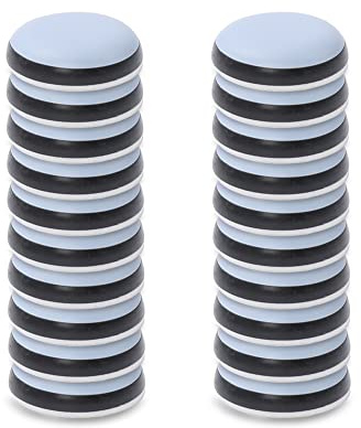 Hasware - Sottopiedi scorrevoli per lo spostamento di mobili pesanti, adatti a superfici dure, set di 20 pezzi (20 pz, diametro 22 mm)