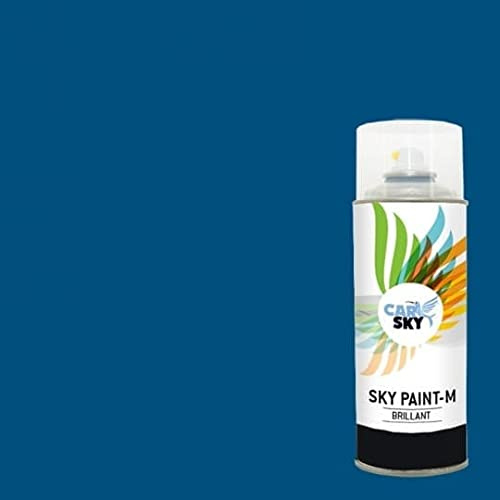 CARSKY Sprühfarbe RAL Blau Enzian 5010 Hochglanzfinish, 400 ml
