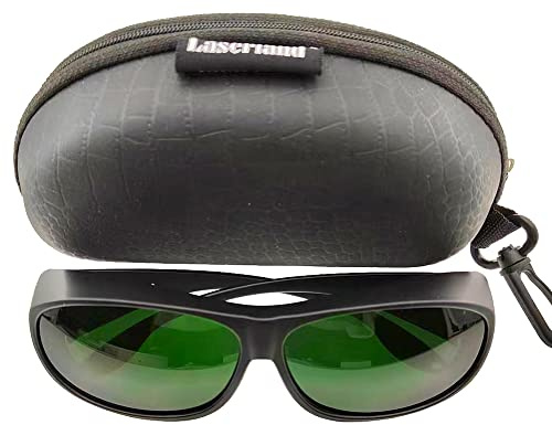 Laserlands Wrap-Around Welding Glasses Safety Welding Lens with Strap Non-Slip Anti-Scratch UV Protection Laser Hair Removal Protective Glasses