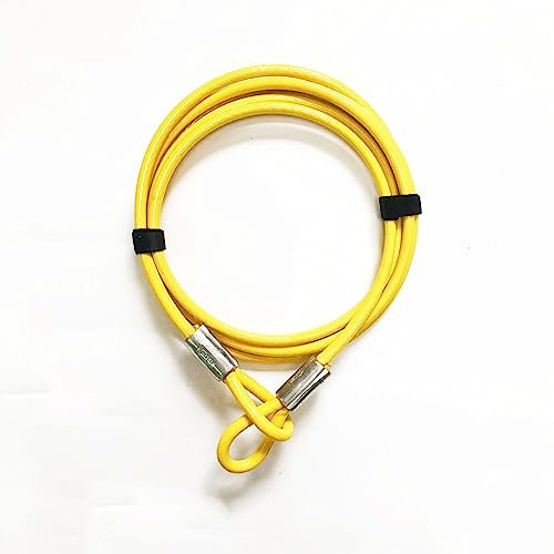 Vascer Commercial Heavy Duty Braided Galvanized Steel Theft Deterrent Security Cable with Looped Ends. (1/2 Inch Thick, 7x19 Construction, 15 Feet)