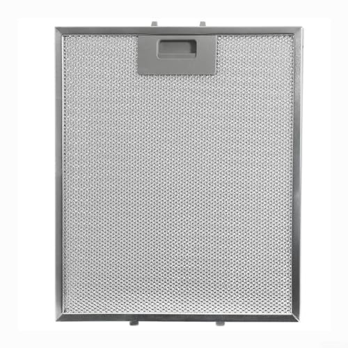 Getdoublerich 2 filtros de aceite de metal universales para campana extractora, filtro de ventilación de malla metálica de 305 x 267 x 9 mm para extractor de cocina