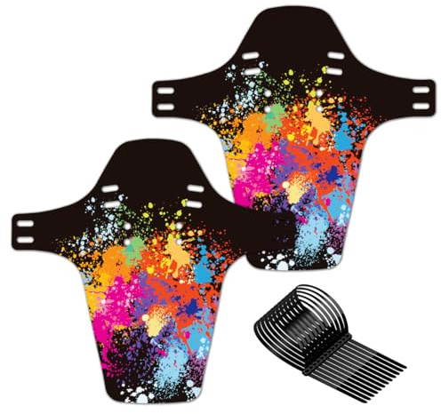 CNCLOL CNC Fahrrad Schutzblech，MTB/Mountainbike Schutzblech，2PCS Hinten und Vorne Mudguard