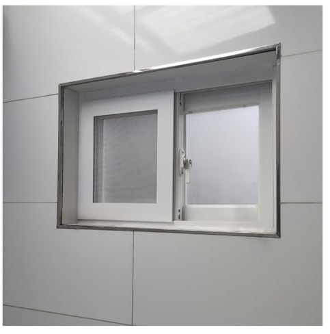 Finestre finestra scorrevoli Finestra bianca da fienile per il bagno di casa con serratura, vetro e schermo, sostituzione delle finestre interne esterne della casa, finestre seminterrato scorrevoli or