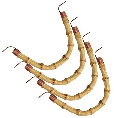 FUNOMOCYA Manici Per Teiera in Ceramica in Rattan Resistente Al Calore, Impugnature Sostitutive Per Bollitori Da 4 Pezzi, Adatti a Teiere Artigianali Uso Domestico e Professionale