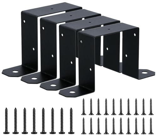 Supporto post - Supporto post in legno, di montaggio post, per trave | Post di recinzione, ancoraggio per zincato, strutturale, supporto 4x4, fissatore per