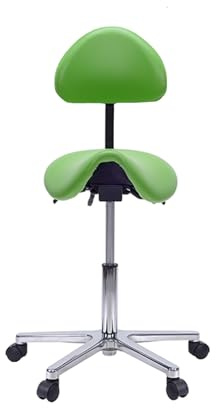 JIFGWBSP Tabouret De Selle, Chaise Pivotante Réglable en Hauteur, Chaise Élévatrice Mobile À 360°, for Bureau/Salon De Beauté/Salon De Coiffure, Facile À Assembler