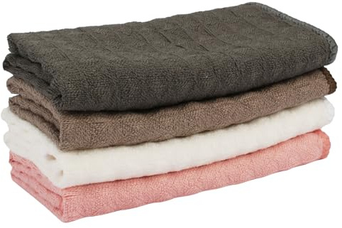 EXIN DECHEN 4 Piezas Paños de Cocina Microfibra, 30x30 cm Trapos de Cocina de Gofre, Kitchen Towels, Paños de Limpieza de Microfibra Super Absorbente para Limpiar Cafetera, Vajilla, Tazas, Muebles