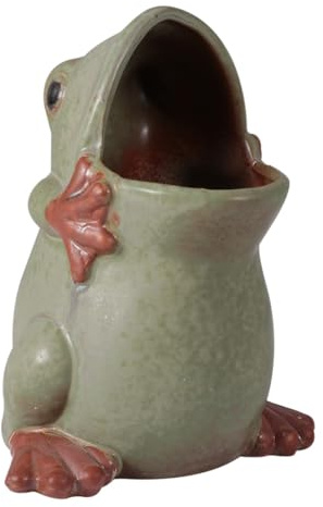 MOTHNUR Portavaso Vintage Europeo per Piante Contenitore da Scrivania in Smaltata Resistente e Decorativo per Cactus e Violette Africane per Ufficio e Casa