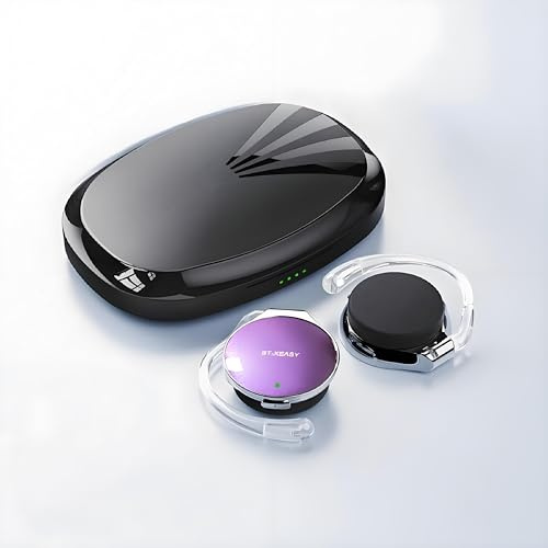 BEVCEFCC Open Ear Kopfhörer mit Mikrofon Bluetooth 5.4-52 Std Spielzeit | Kabelloses Over Ear Kopfhörer für Sport, Verbindung mit 2 Geräten, Clip On Design für Büro