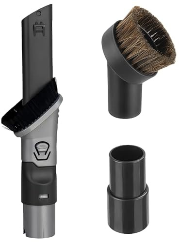 HUA JET 2-in-1 Duster Crevice Tool with Horse Hair Brush for Shark Rotator NV751, NV752, NV600, NV650, NV680, NV681, NV340 & Shark Rocket HV301, HV322, HV300, HV320, NV480, NV801, NV803