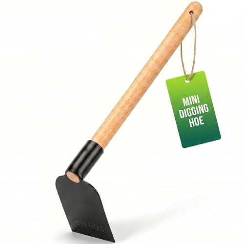 HAAY Tools Garden Hoe - Digging Hoe & Draw Hoe Garden Tool for Weeding, Soil Cultivation & Root Removal – Hand Hoe Gardening Tool, Mattock Style Garden Digging Tool for All Garden Tools for Gardening