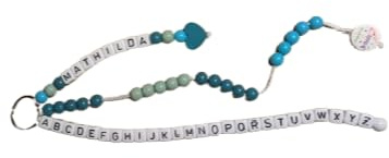 Füllung Schultüte - ABC Rechenkette mit Namen - Farbe & Motiv frei wählbar - Einschulung Geschenke zum Schulanfang für Mädchen & Jungen - Grundschule 1. Klasse rechnen Inhalt Zuckertüte Füllmaterial